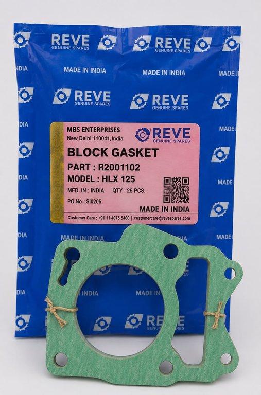 REVE=Block Gasket (Paper)=TVS-HLX125