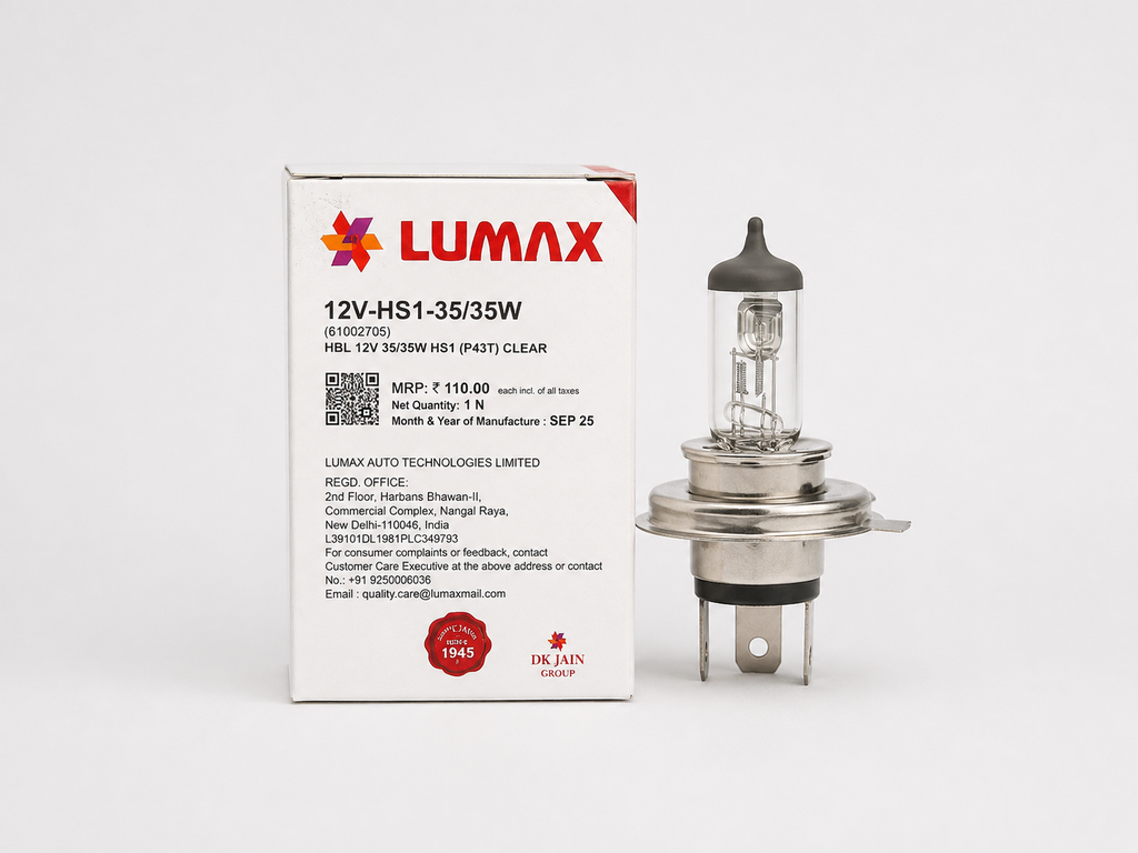 Lumax=12V-HS1-35/35W Bulb HeadLamp=CT125/BM150