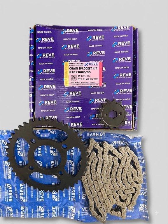 REVE=Kit Sprocket Chain=CT125/BM150