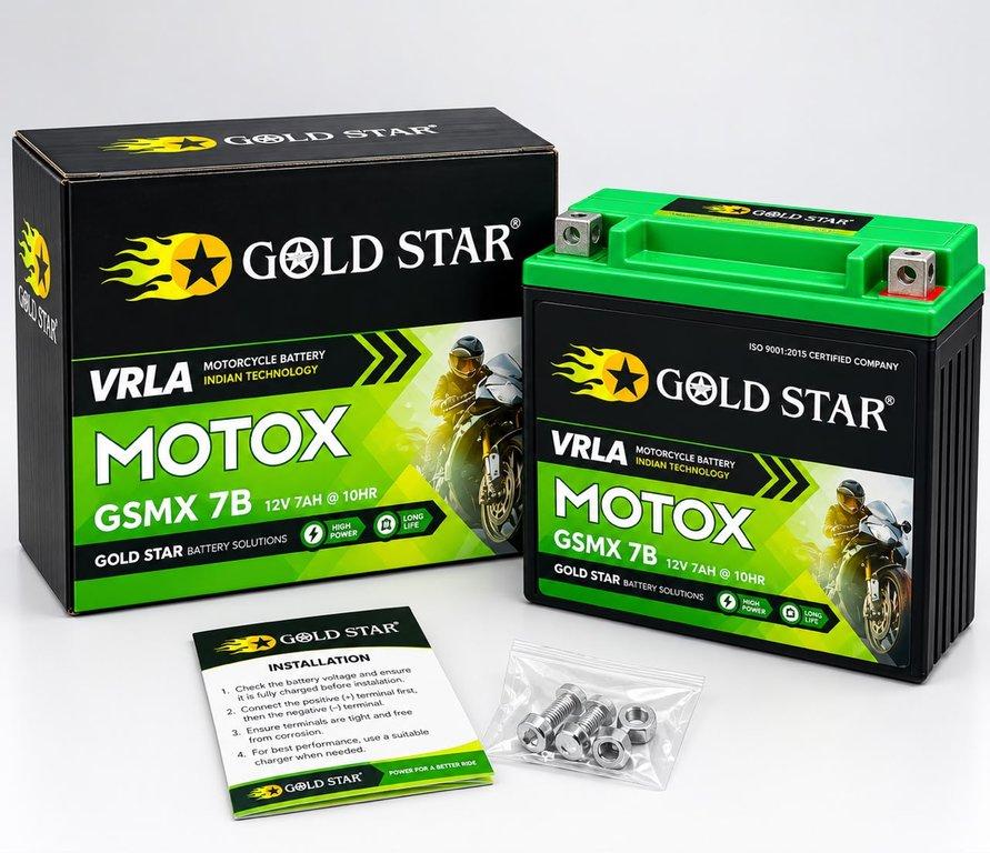 Gold Star=Battery GSMX Black 7Ah=UNIVERSAL