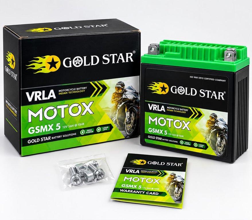 Gold Star=Battery GSMX 5Ah=CT125